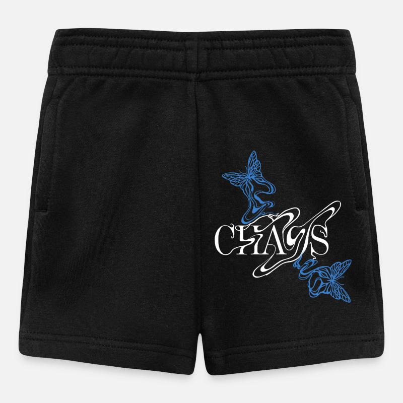 Fontaine papillon avec ailes - Short Bébé - noir