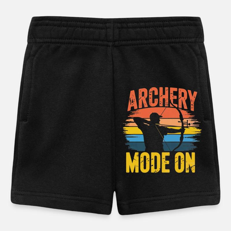 Mode tir à l’arc sur Retro Sunset - Short Bébé - noir