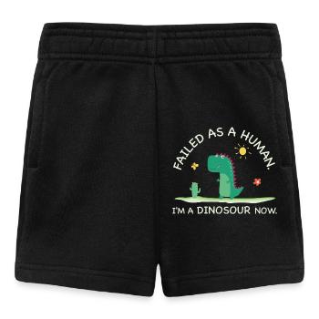 Échoué en tant qu’humain – Je suis un dinosaure maintenant - Short Bébé - noir - Devant