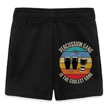 Design de caisse Percussion Gang Coolest Retro Sunset - Short Bébé - noir - Devant
