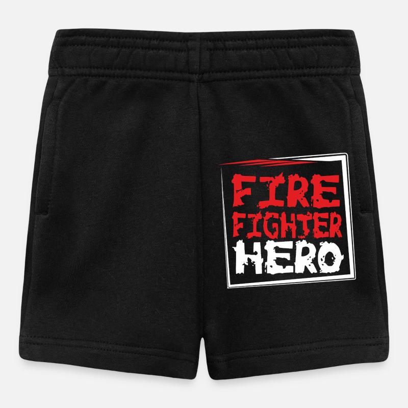FIREFIGHTERHERO - Baby Shorts - Schwarz