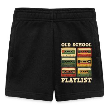Old School Playlist Retro 80s Music - Baby Shorts - black - Front