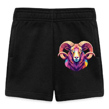 Schaf Kopf Lustig Geschenk Bauernhof Tier - Baby Shorts - Schwarz - Vorne