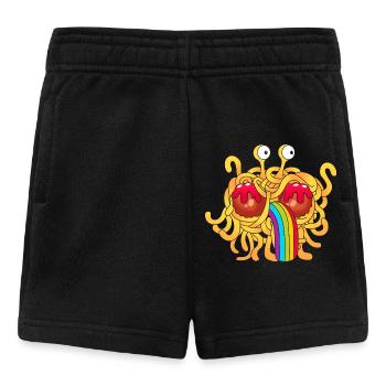 Pastafari FSM Monstre Athée Volant de Spaghetti - Short Bébé - noir - Devant