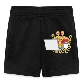 Monstre Spaghetti Volant Pastafari FSM Athée - Short Bébé - noir - Devant