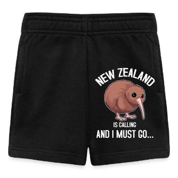New Zealand Is Calling and I Must Go - Baby Shorts - black - Front