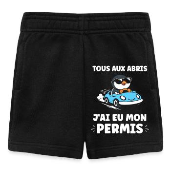 Führerschein-Humor - Baby Shorts - Schwarz - Vorne