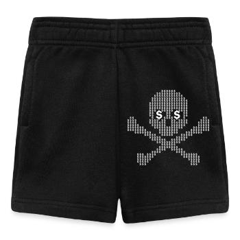 Dollar Skull Crossbones - Baby Shorts - black - Front