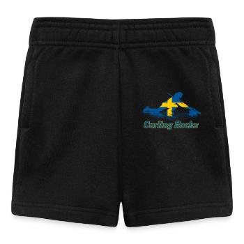 Le curling rocks Suède Fan Merch - Short Bébé - noir - Devant