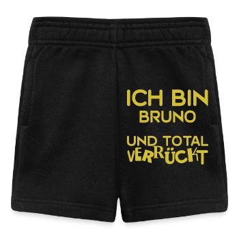 Prénom Bruno - Short Bébé - noir - Devant