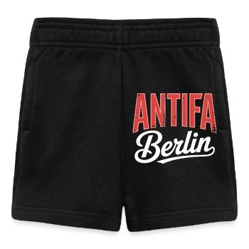 Antifa Berlin - T-shirt antifasciste - Short Bébé - noir - Devant