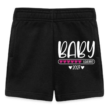 Baby 2027 charge charge heart loading bar - Short Bébé - noir - Devant
