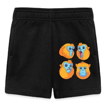 Snub-nosed monkey Monkey Chimpanzee - Baby Shorts - black - Front