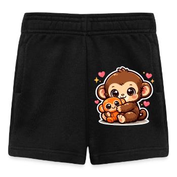 Frappe le Singe Japon - Short Bébé - noir - Devant
