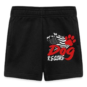 American Flag Dog Rescue Usa Adoptieren Und - Baby Shorts - Schwarz - Vorne