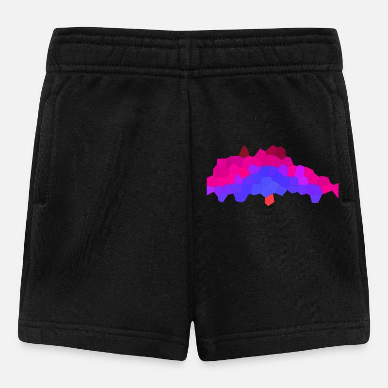Berry Neon Horizon - Baby Shorts - black