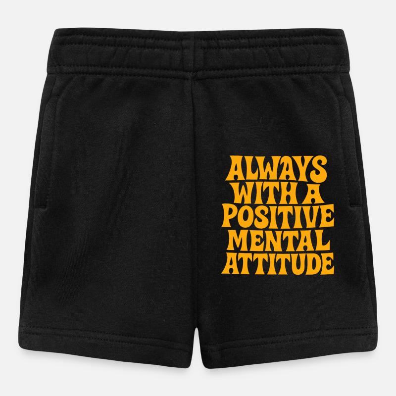 actitud_mental_postiva - Baby Shorts - Schwarz