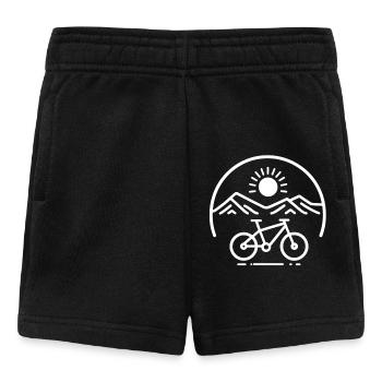 Logo vélo Mountain Panorama - Short Bébé - noir - Devant