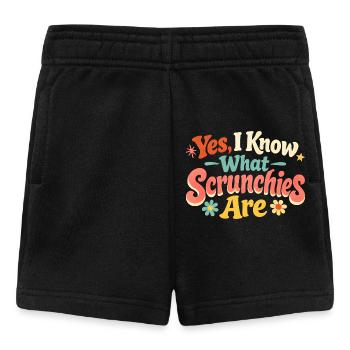 Yes, I Know Scrunchies | Girl Dad - Baby Shorts - black - Front