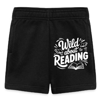 Passionné de lecture - Short Bébé - noir - Devant