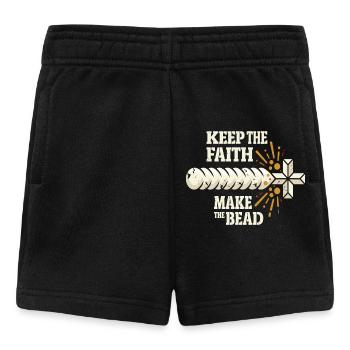 Keep The Faith Make The Bead - Baby Shorts - black - Front