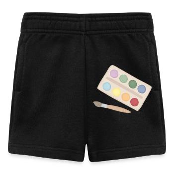 Magie de la palette aquarelle - Short Bébé - noir - Devant