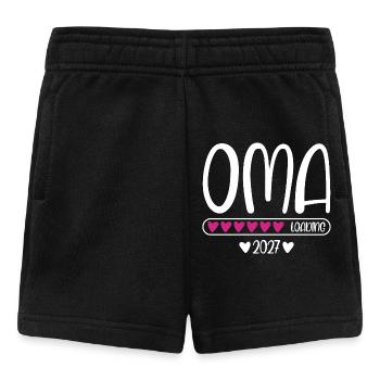 Grandma 2027 loading heart loading bar - Baby Shorts - black - Front