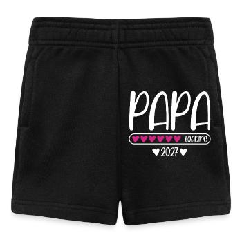 Dad 2027 loading heart loading bar - Baby Shorts - black - Front