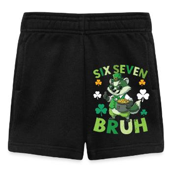 St. Patrick's Day Raccoon - Baby Shorts - black - Front