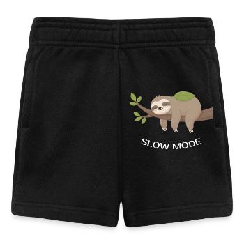 Paresseux en mode lent sur la branche - Short Bébé - noir - Devant