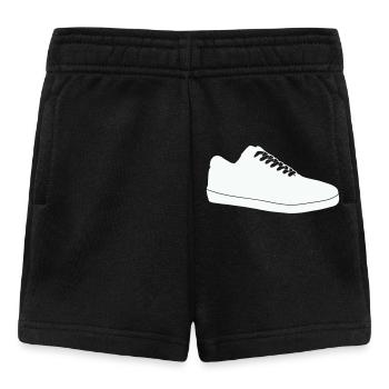 Schuh-Silhouette Linienkunst - Baby Shorts - Schwarz - Vorne