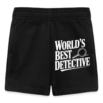 Le meilleur détective du monde - Short Bébé - noir - Devant