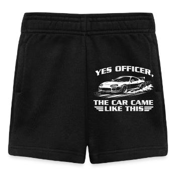 Yes Officer Car Came Like This Racing - Short Bébé - noir - Devant