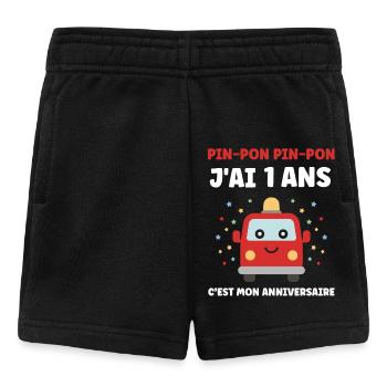 1 year - Baby Shorts - black - Front