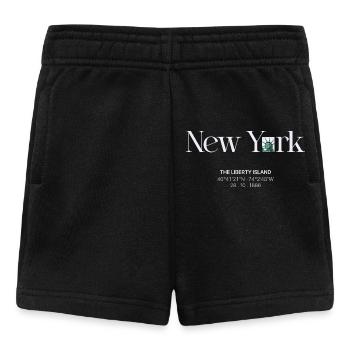 Liberty Island Neon Skyline - Baby Shorts - black - Front
