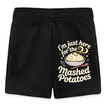 Ici seulement pour la purée de pommes de terre - Short Bébé - noir - Devant