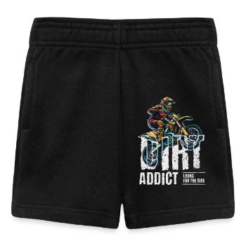 MotoX Addict Fahrgrafik - Baby Shorts - Schwarz - Vorne