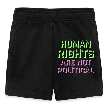 Human Rights Are Not Political Menschenrechte Logo - Baby Shorts - black - Front