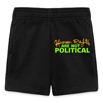 Human Rights Are Not Political Menschenrechte Logo - Baby Shorts - black - Front
