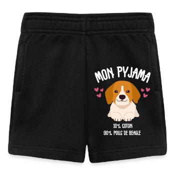 Dog Pajamas Beagle Humor - Baby Shorts - black - Front