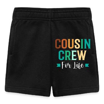 Cousin Crew - Baby Shorts - Schwarz - Vorne