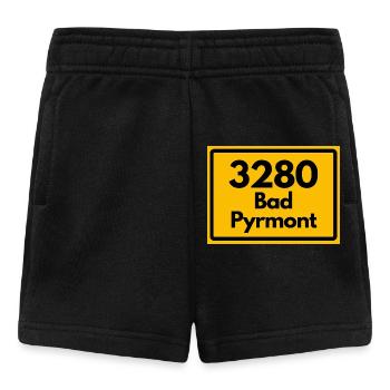 ALTE POSTLEITZAHL PLZ RETRO 3280 BAD PYRMONT  - Baby Shorts - Schwarz - Vorne