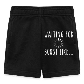 Attendre le boost comme une course turbo - Short Bébé - noir - Devant