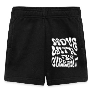 Mit dem Strom bewegen - Baby Shorts - Schwarz - Vorne