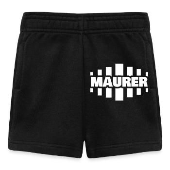 Métier de maçon - Short Bébé - noir - Devant