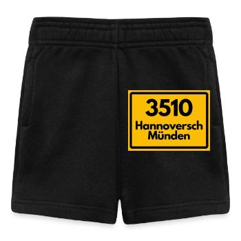 ALTE POSTLEITZAHL PLZ 3510 HANNOVERSCH MÜNDEN HANN - Baby Shorts - Schwarz - Vorne