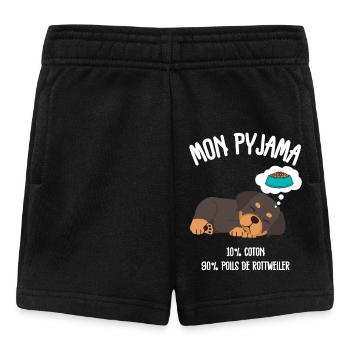 Funny Rottweiler Dog Pajamas - Baby Shorts - black - Front