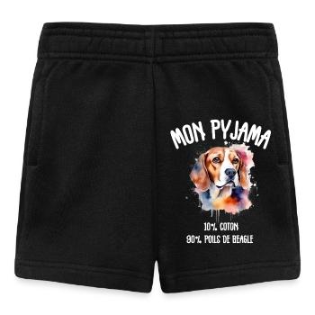 Pyjama Chien Beagle Humour - Short Bébé - noir - Devant