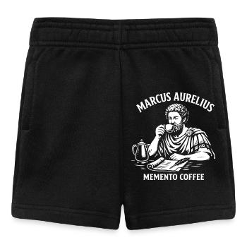 Marcus Aurelius Memento Coffee - Baby Shorts - black - Front
