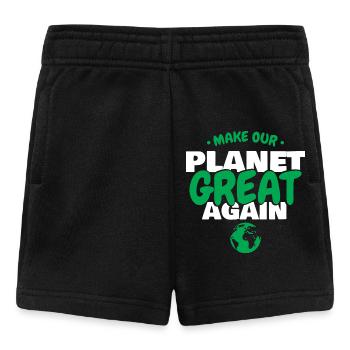 Faire de notre planète une grande écologie verte de la Terre Art - Short Bébé - noir - Devant